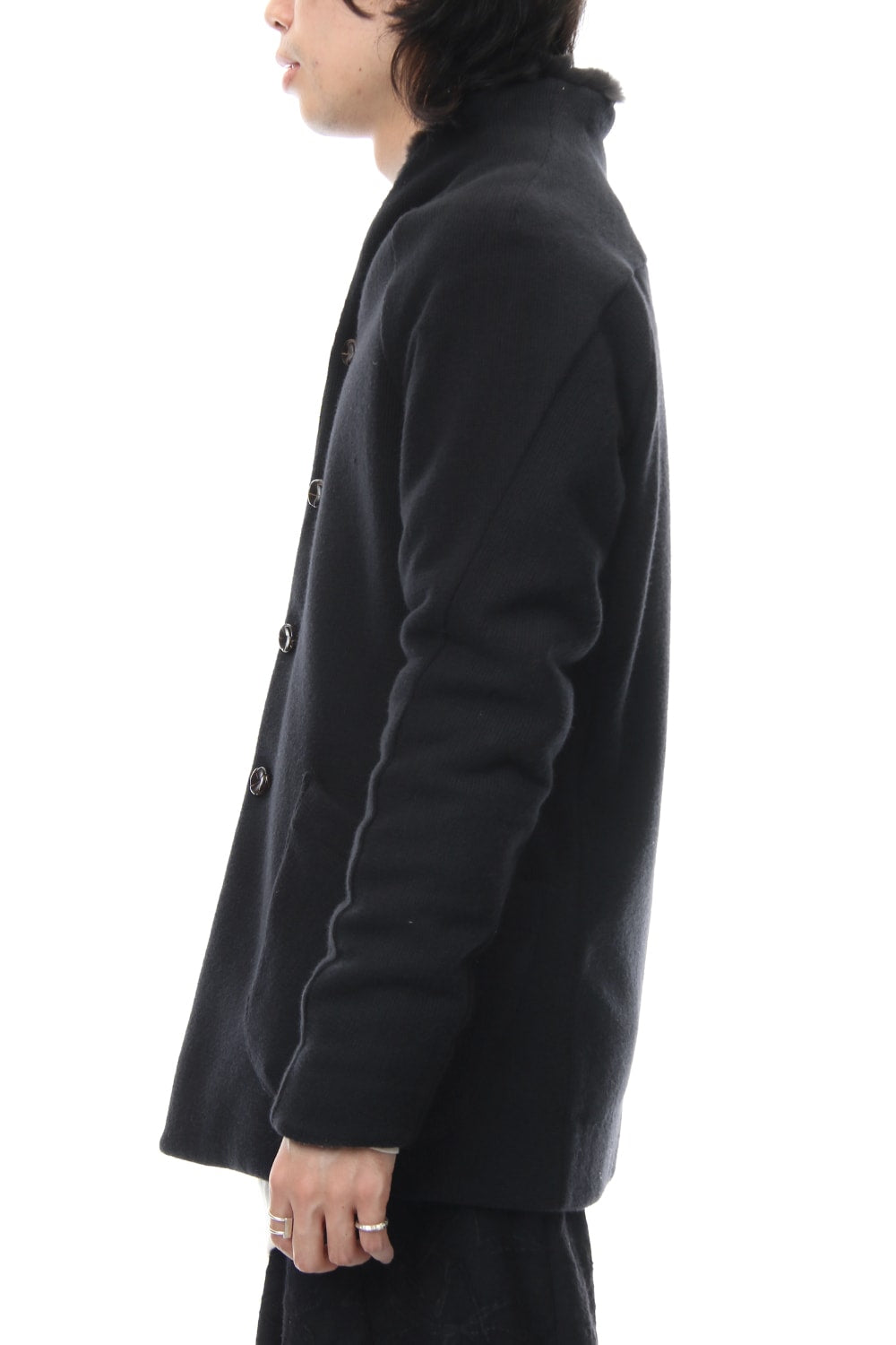 FASCNATE Limited Coat Winton Wool / Cashmere & Rex Rabbit Fur