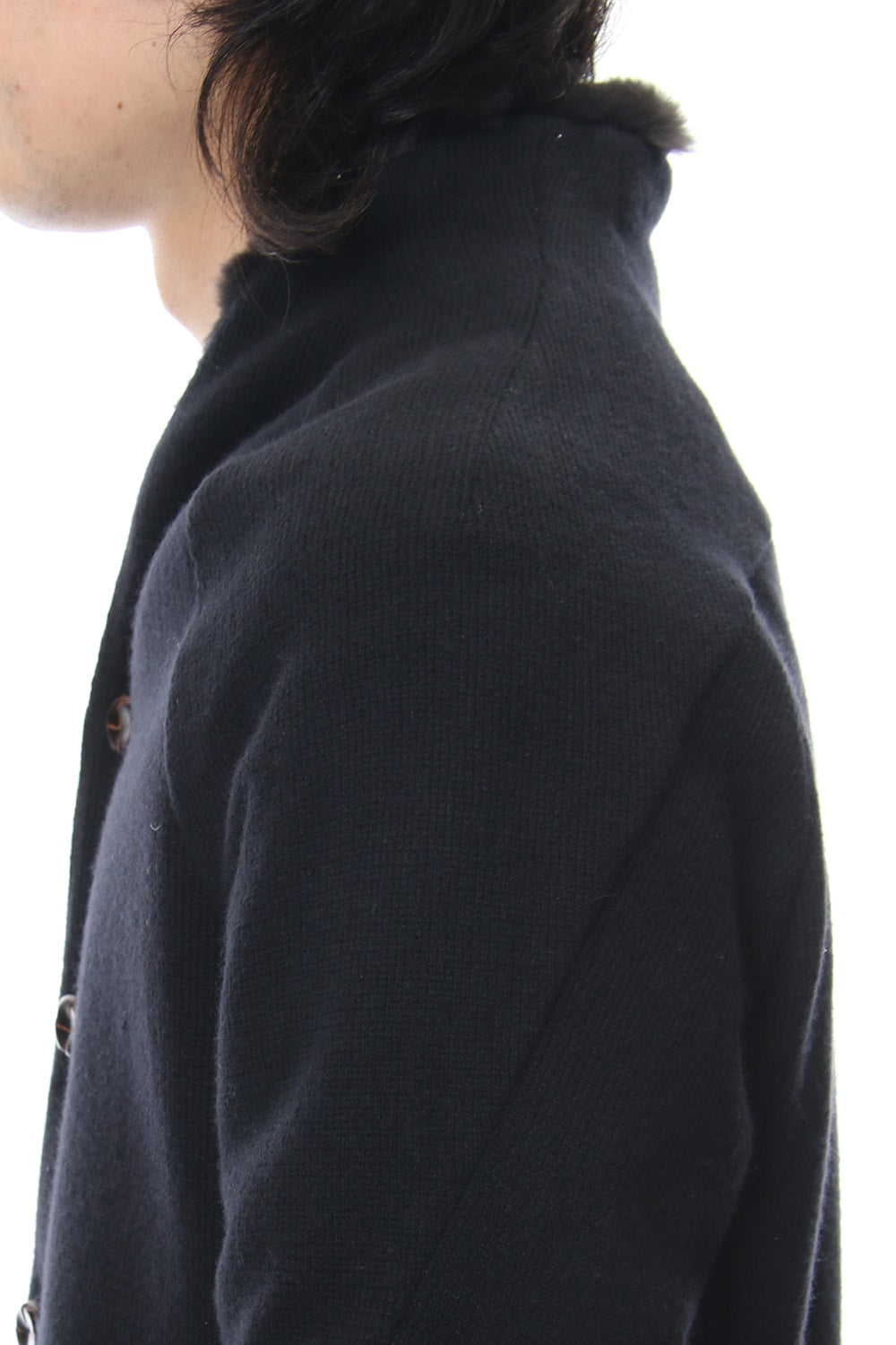 FASCNATE Limited Coat Winton Wool / Cashmere & Rex Rabbit Fur