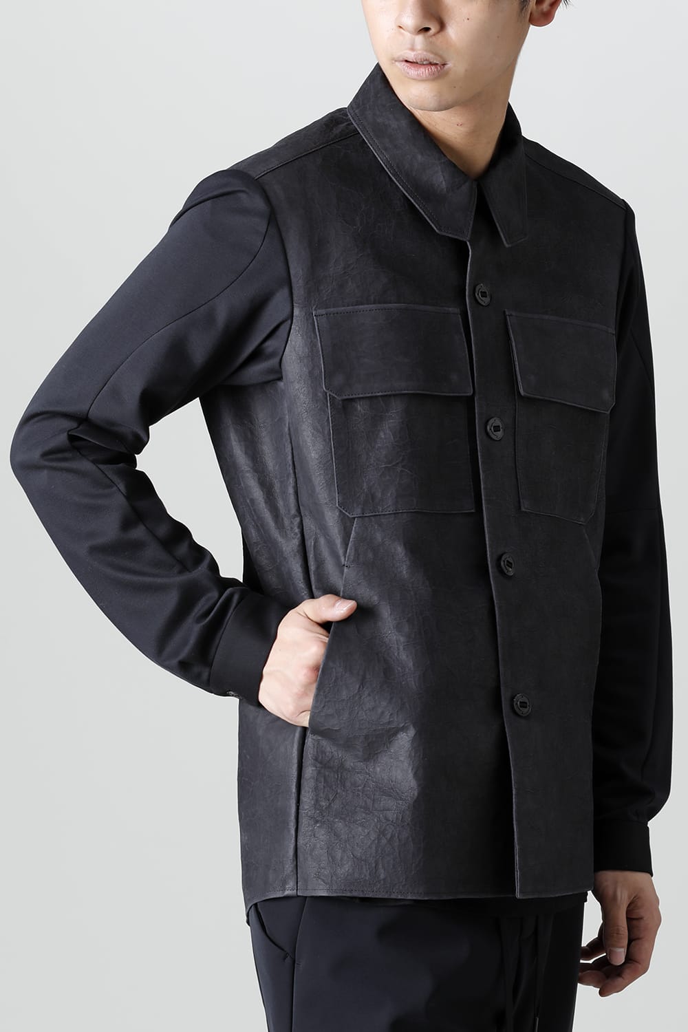 Leather CPO shirt Dyneema leather