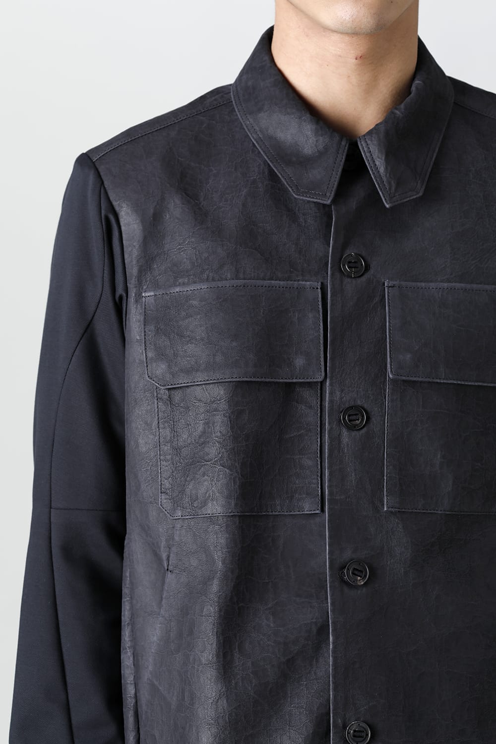 Leather CPO shirt Dyneema leather