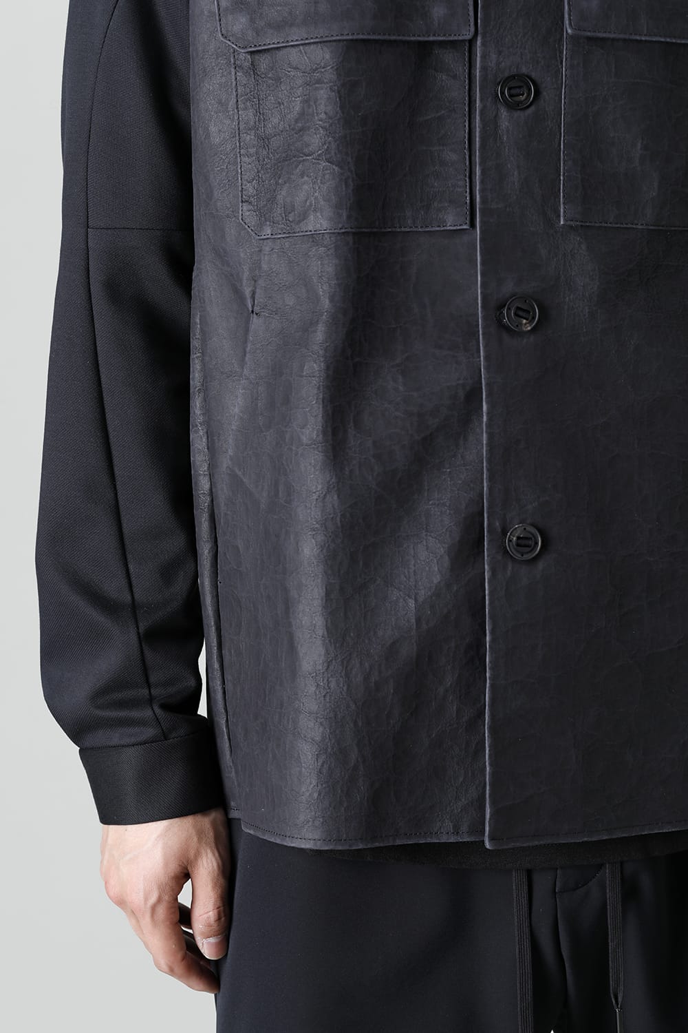 Leather CPO shirt Dyneema leather