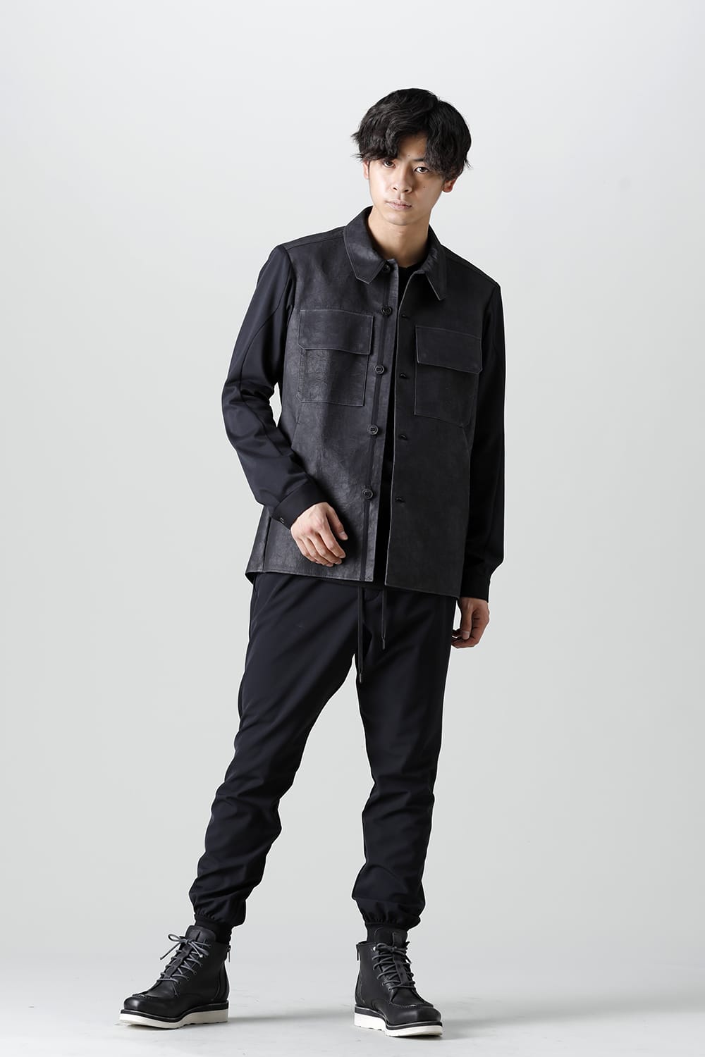 Leather CPO shirt Dyneema leather