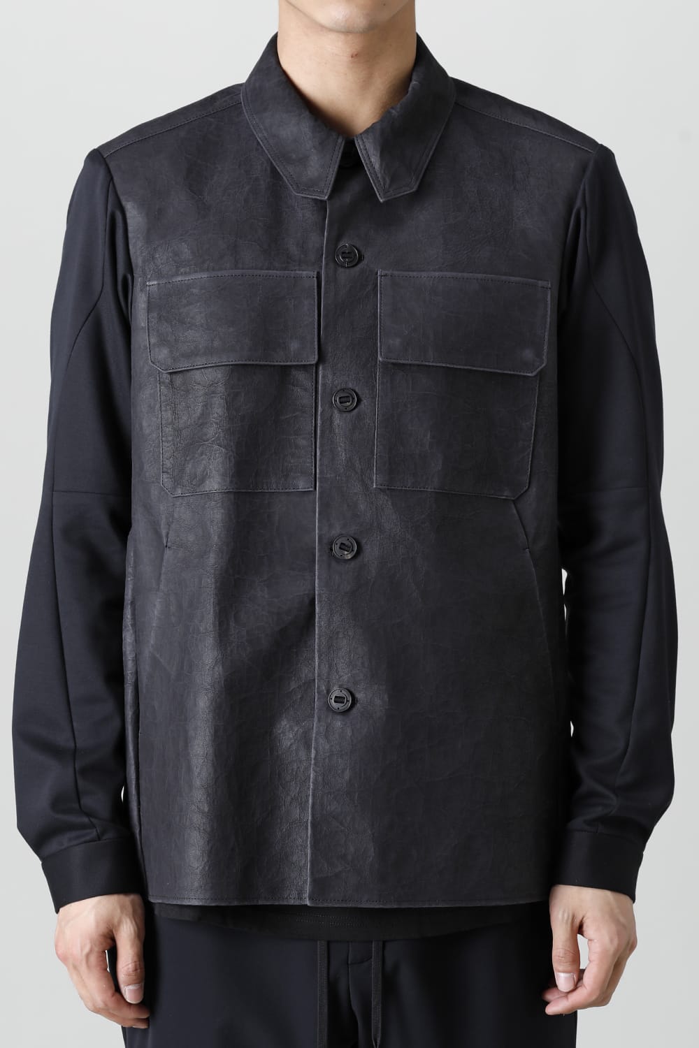 Leather CPO shirt Dyneema leather