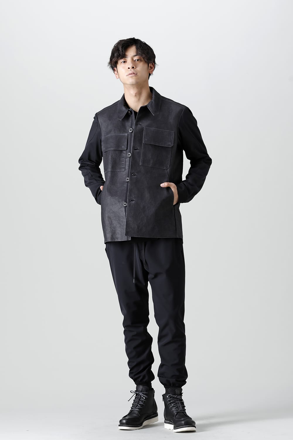 Leather CPO shirt Dyneema leather