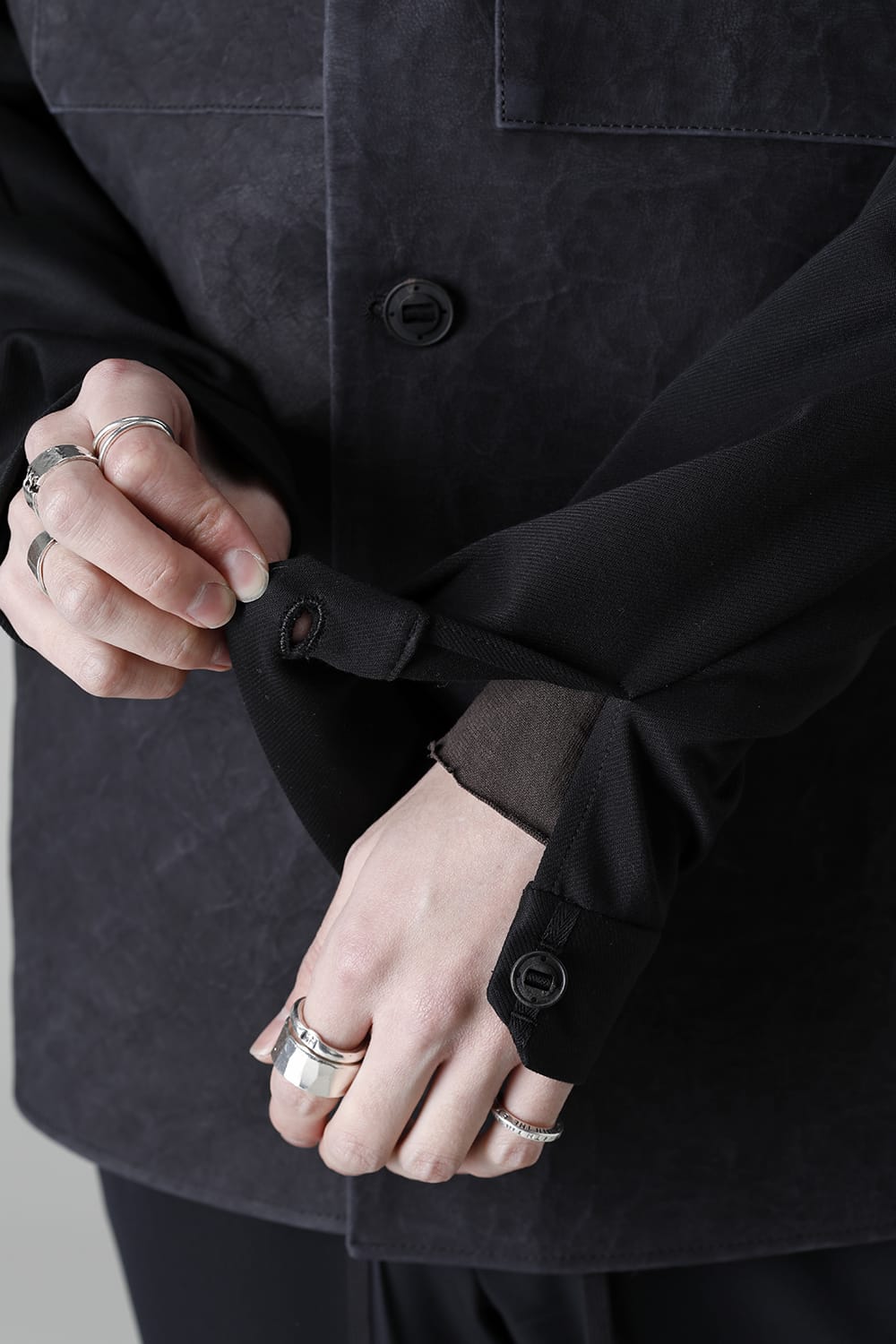 Leather CPO shirt Dyneema leather