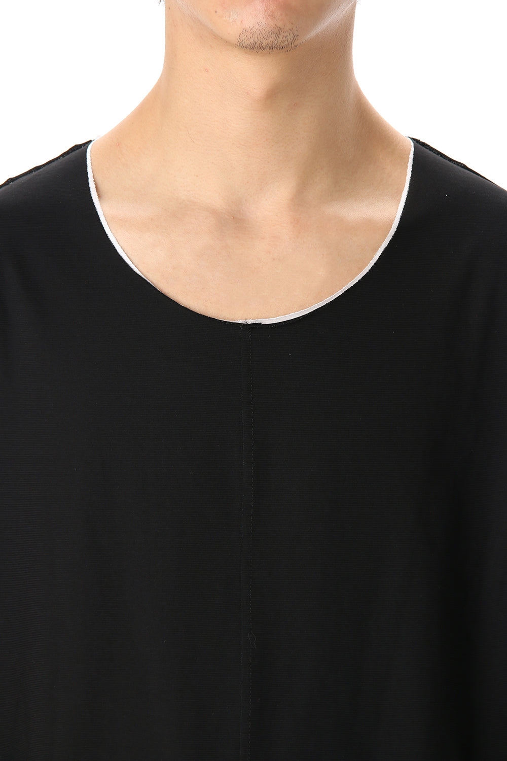 Oversized Layered Cutsew -  Black / White