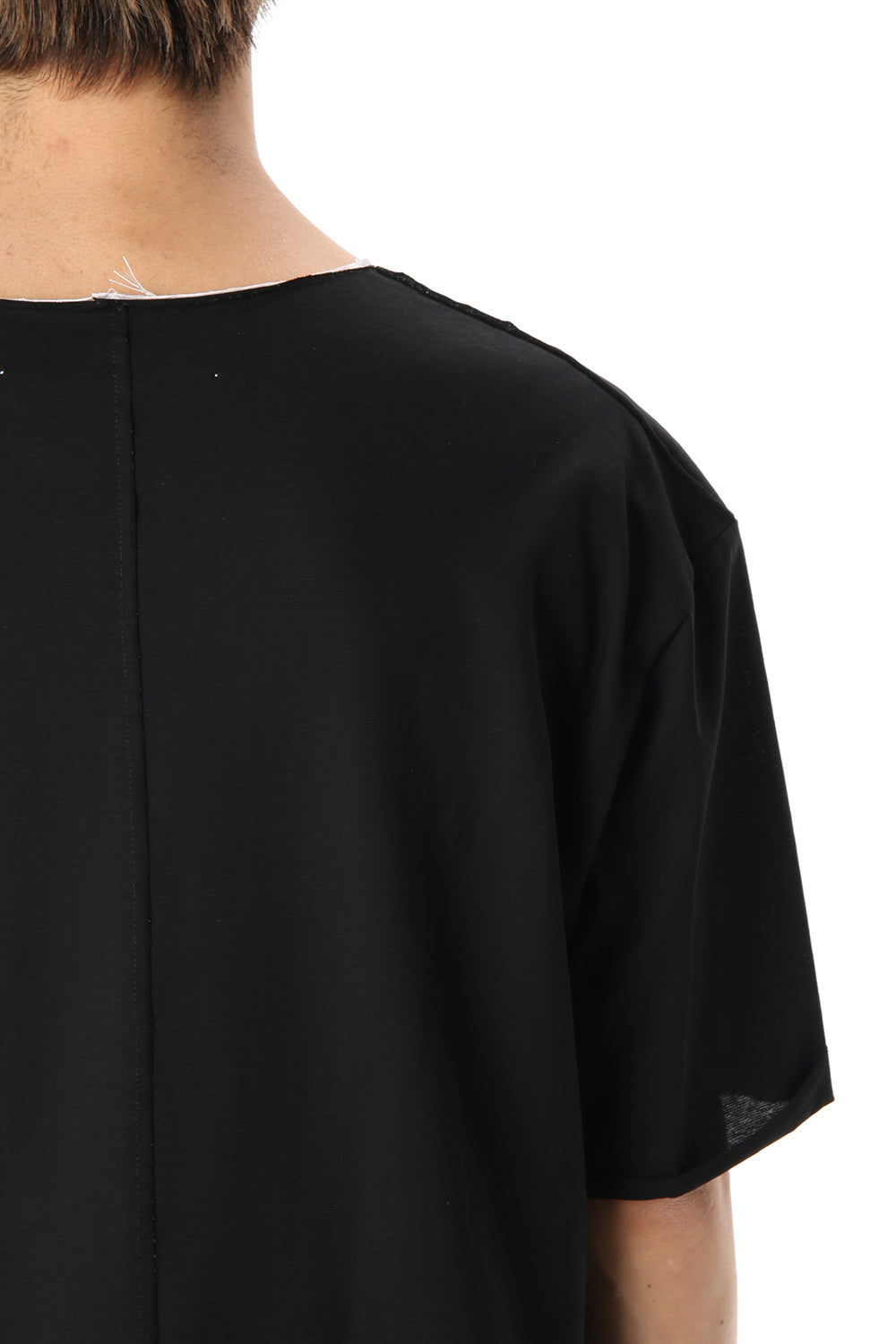 Oversized Layered Cutsew -  Black / White