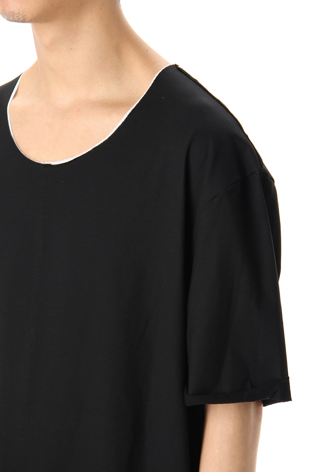 Oversized Layered Cutsew -  Black / White