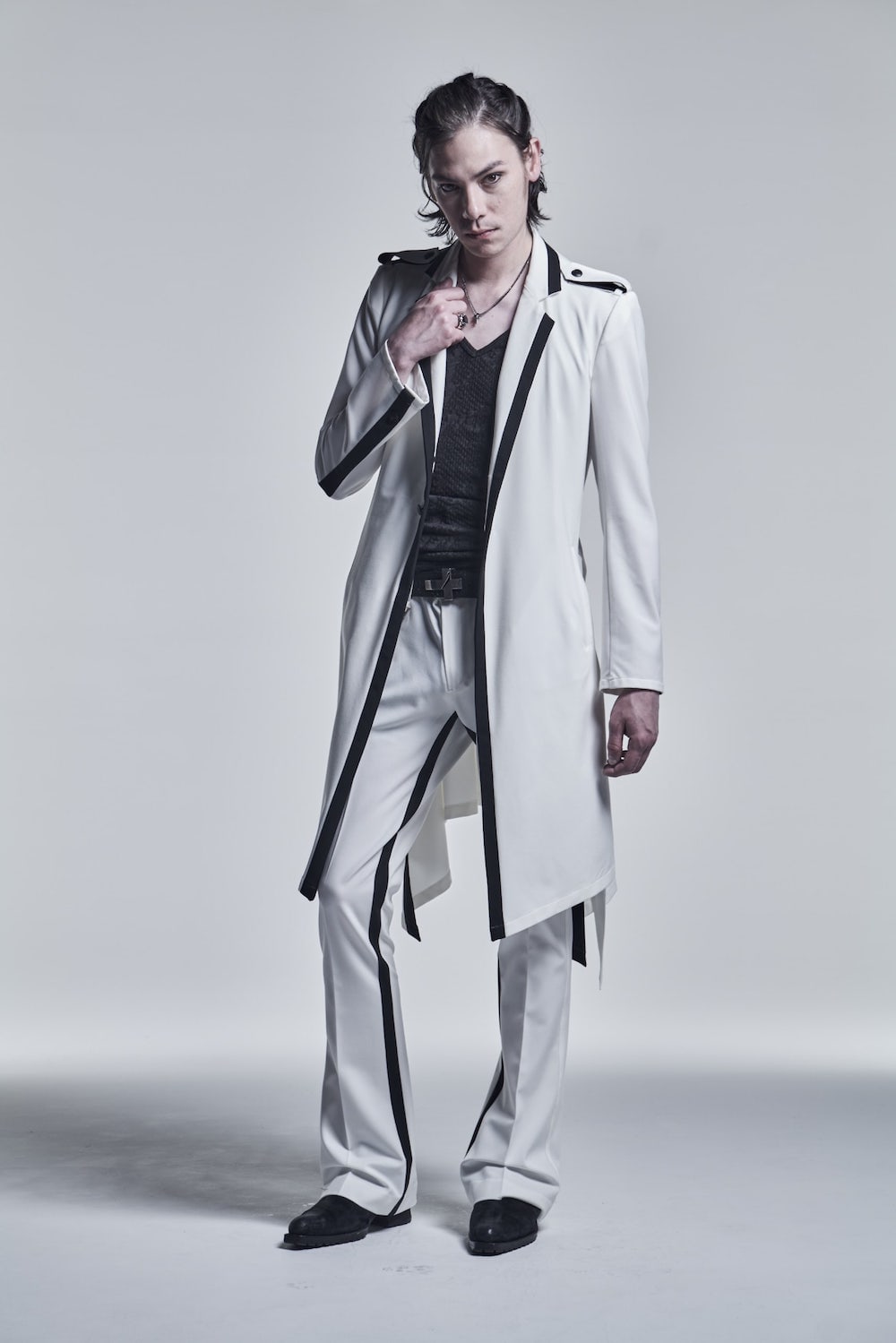 Inside Tape Slacks White