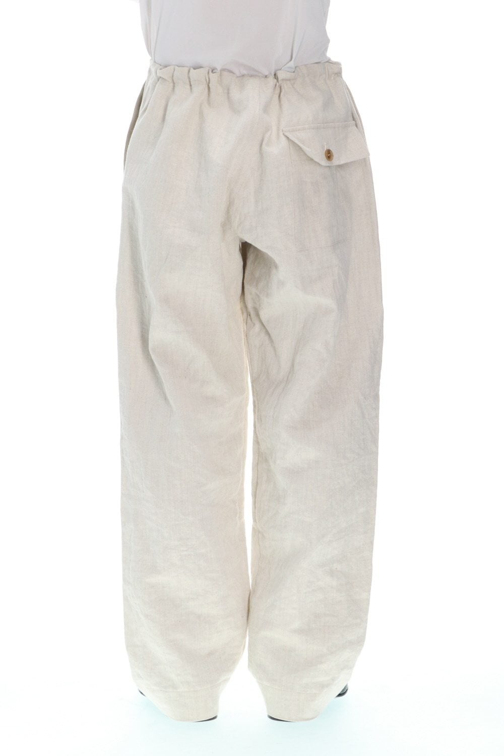 Cotton Linen Denim Tie Pants