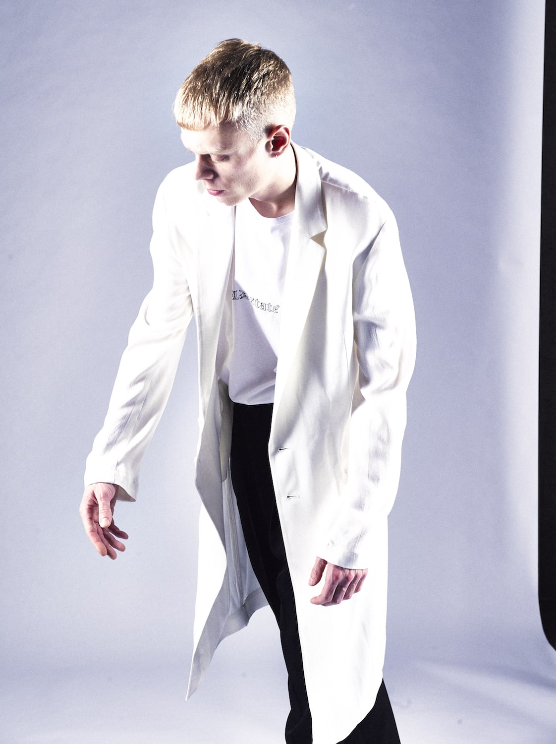 GLD state out line print T-shirt (big) White