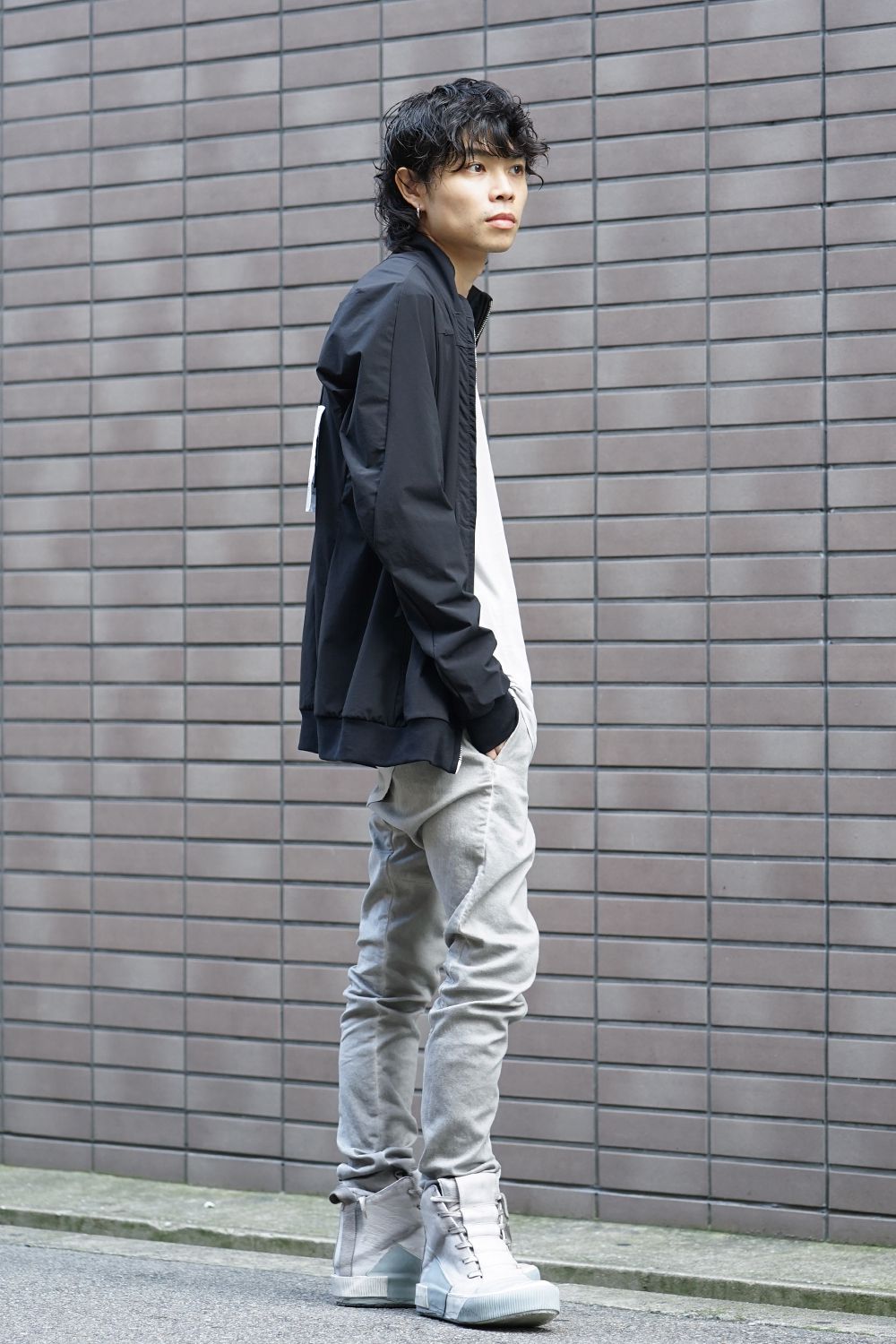 Raglan Long Sleeve T-Shirts Lignt Gray Dye