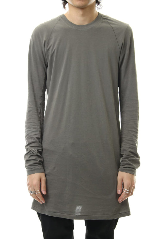 Raglan Long Sleeve T-Shirts Dark Gray Dye