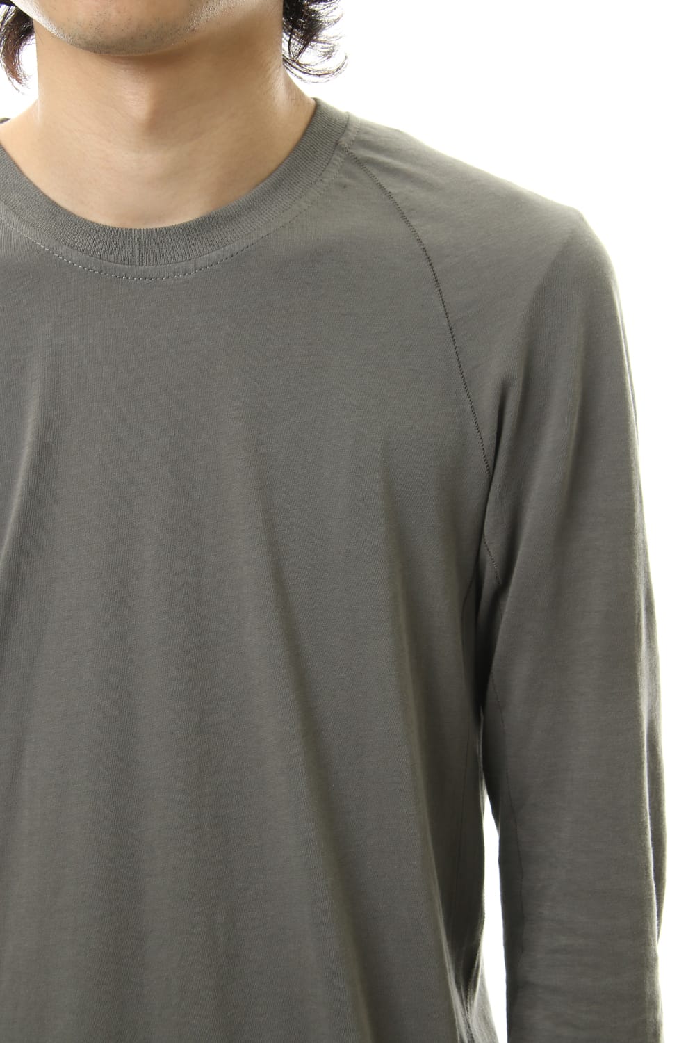 Raglan Long Sleeve T-Shirts Dark Gray Dye
