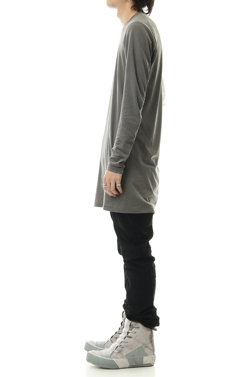Raglan Long Sleeve T-Shirts Dark Gray Dye