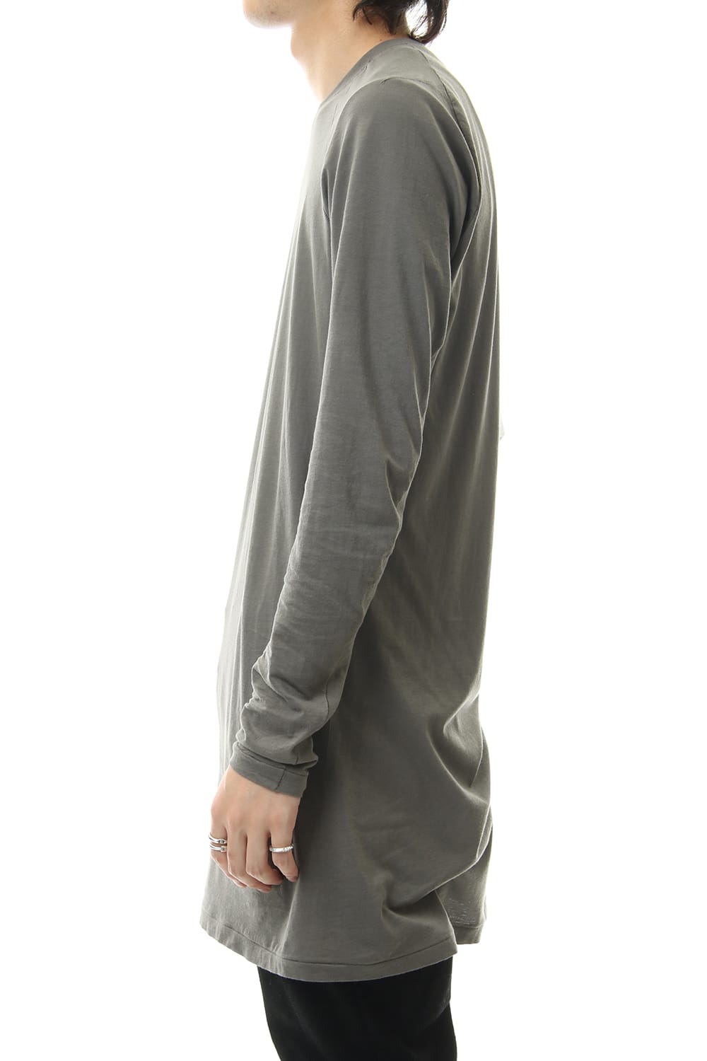 Raglan Long Sleeve T-Shirts Dark Gray Dye