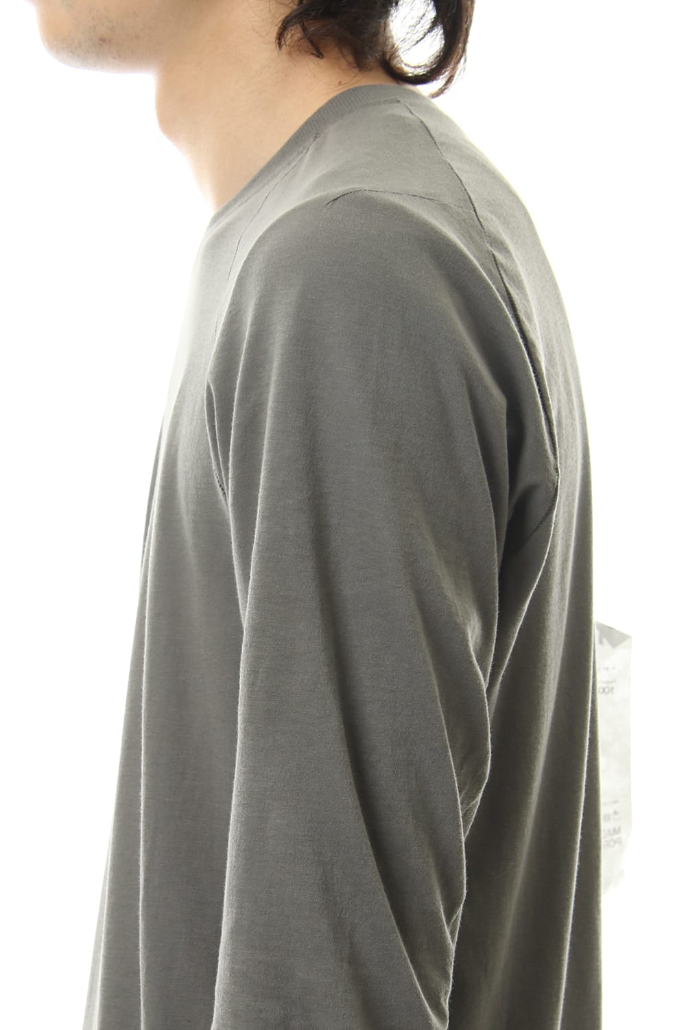 Raglan Long Sleeve T-Shirts Dark Gray Dye