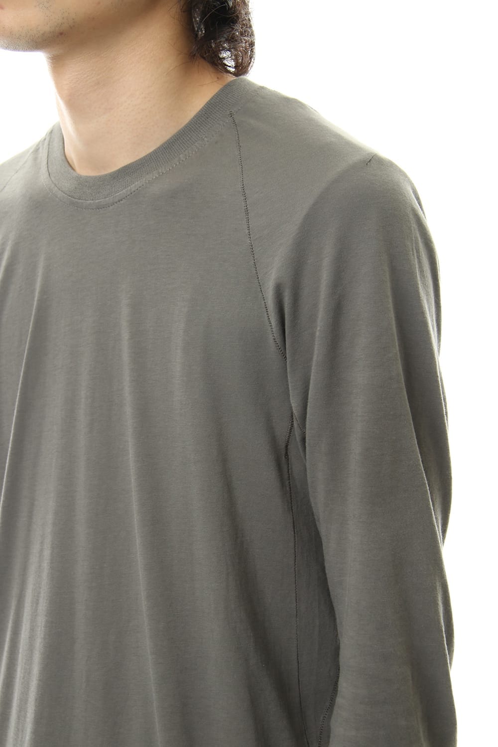 Raglan Long Sleeve T-Shirts Dark Gray Dye