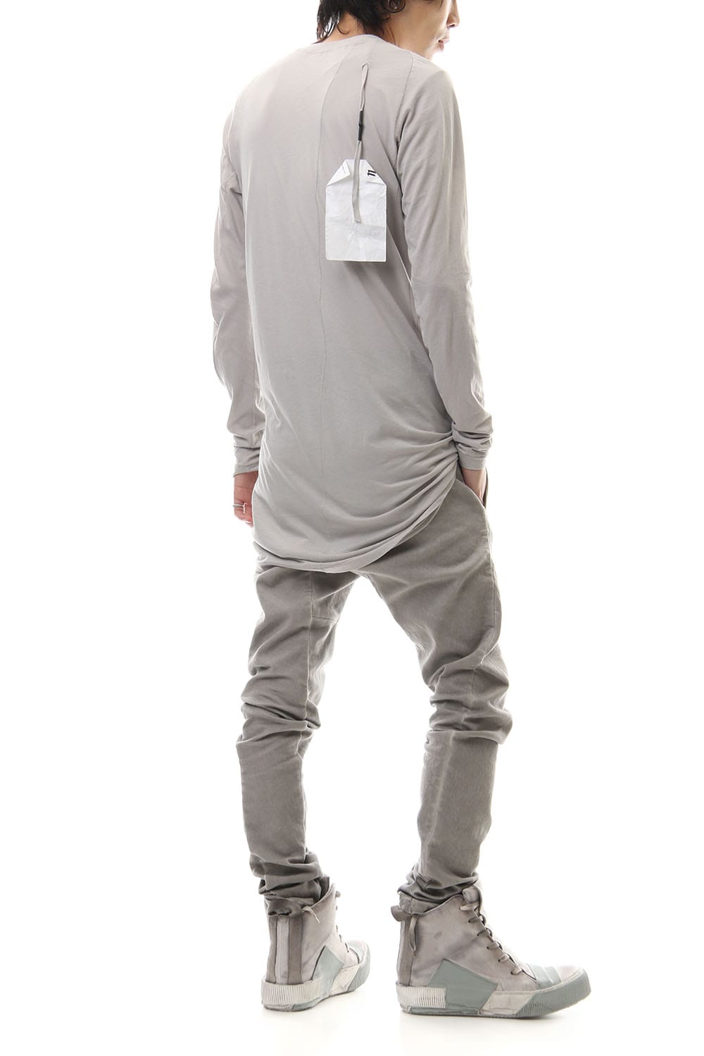 Raglan Long Sleeve T-Shirts Lignt Gray Dye