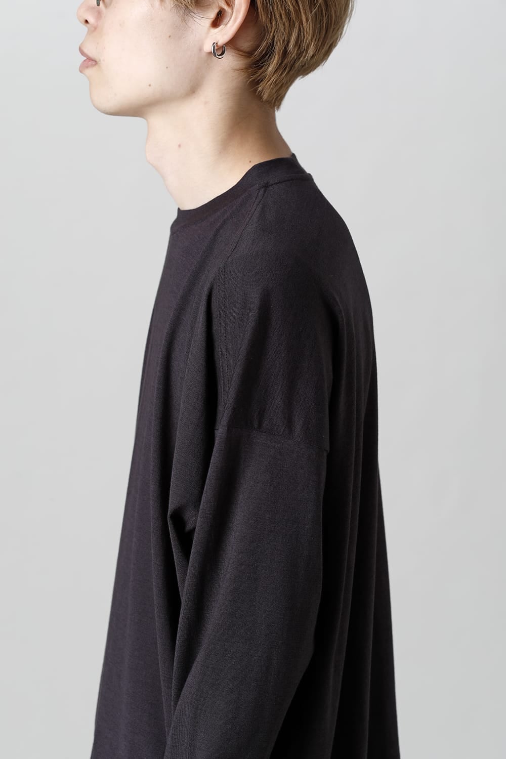 Dolman Sleeve Long Sleeve Charcoal