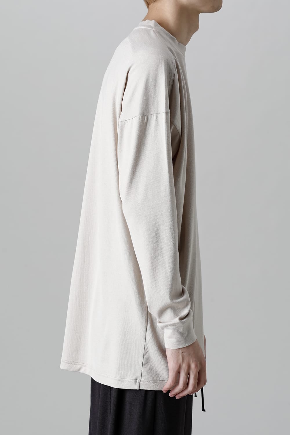 ドルマンスリーブ長袖 ホワイトグレー