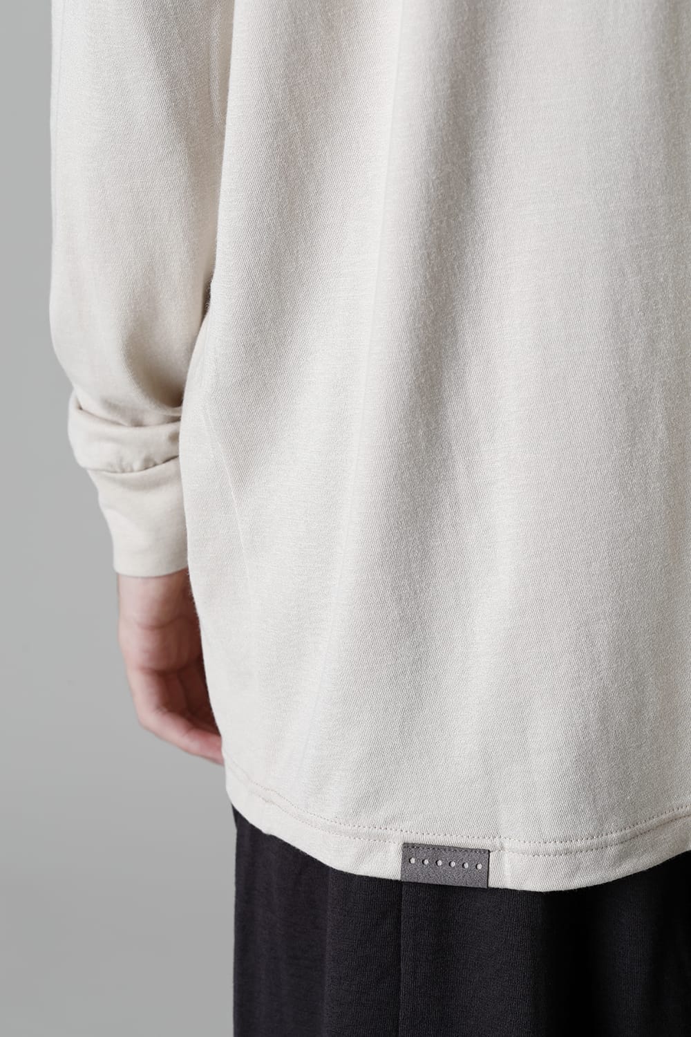 ドルマンスリーブ長袖 ホワイトグレー