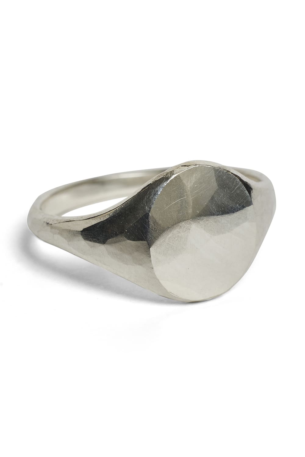 Signet Ring Classic Hammered