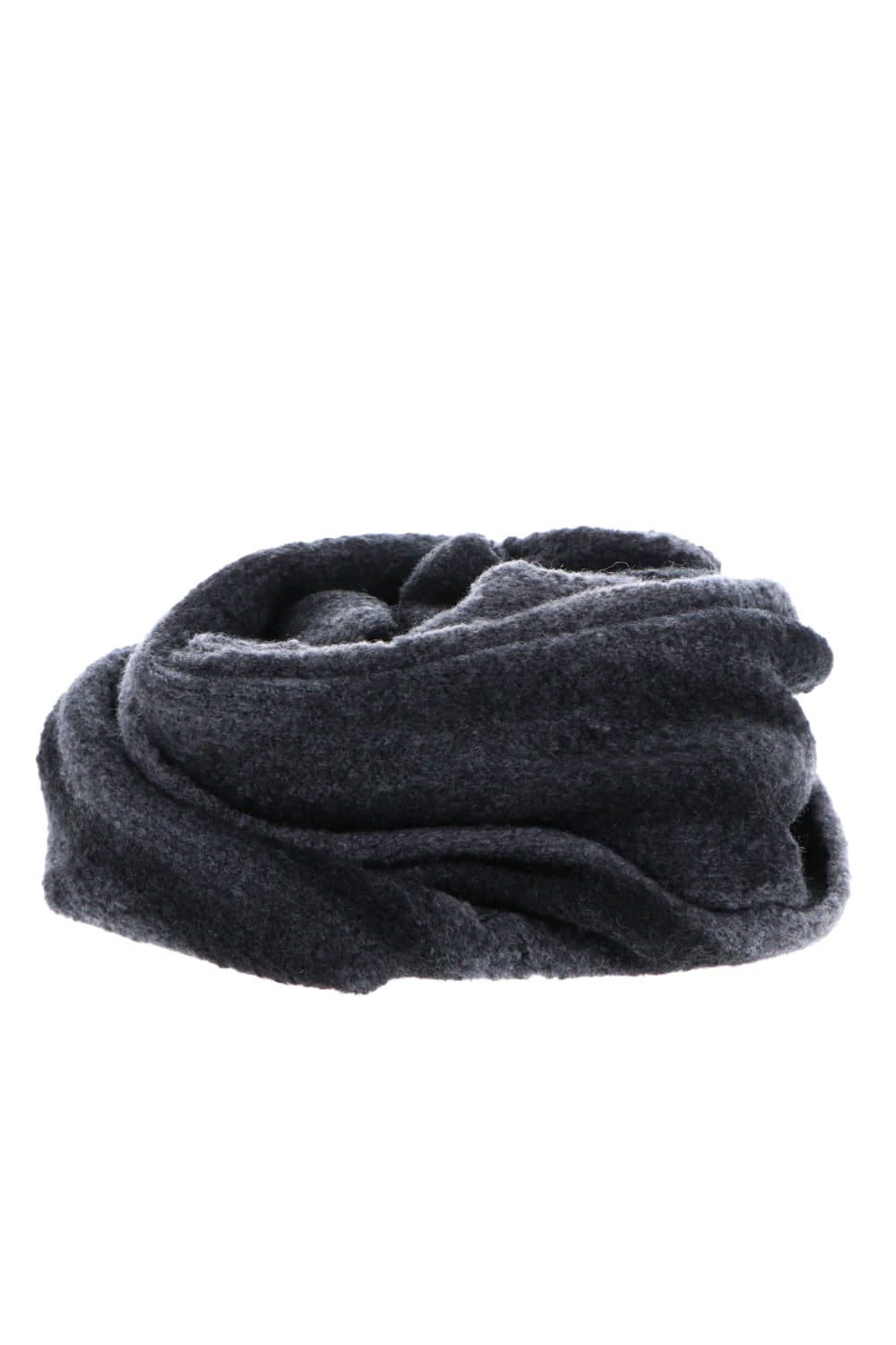 HAND MACHINE KNIT EXTRA LONG SCARF Storm Gray