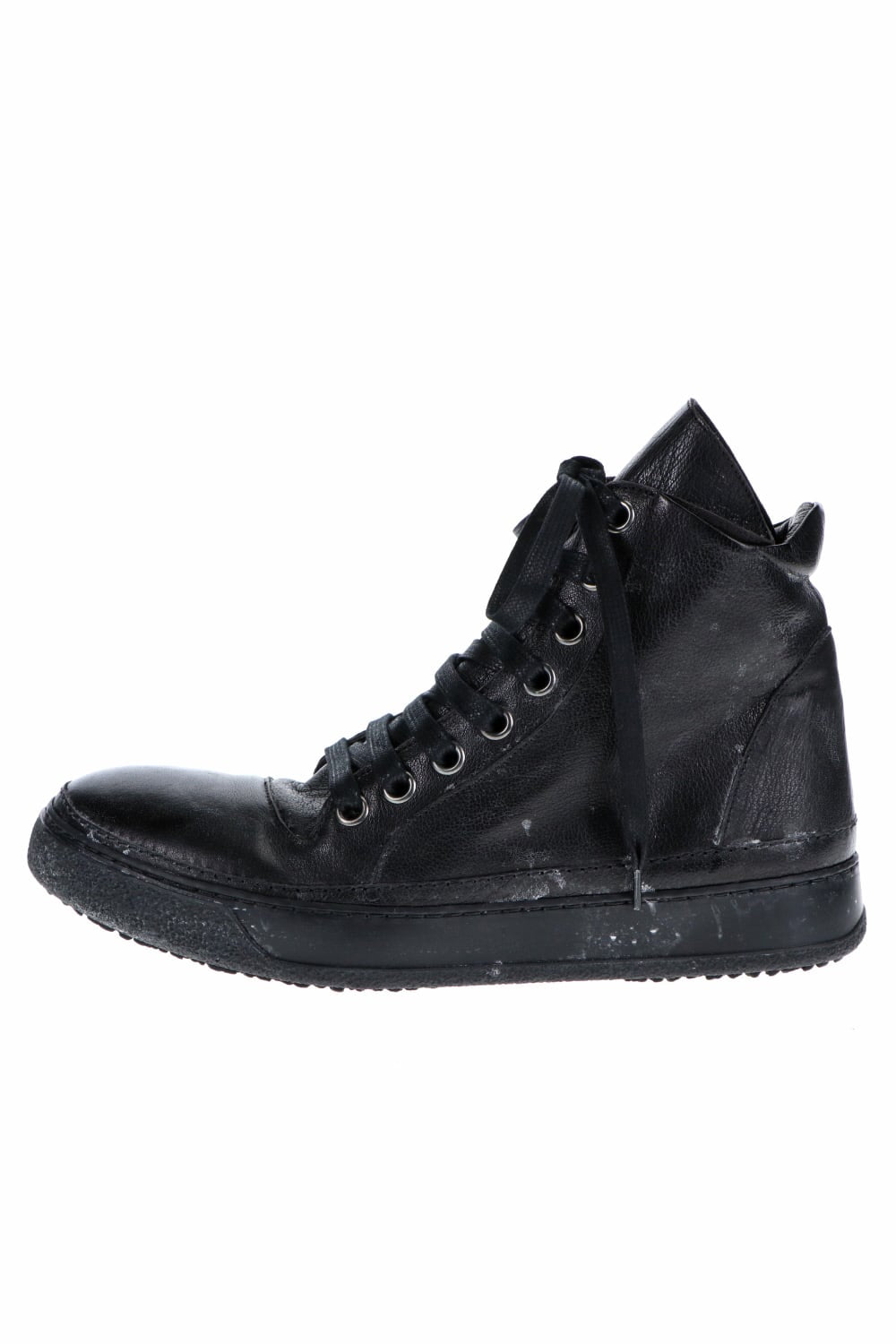 LEATHER SNEAKERS MOLDY BLACK