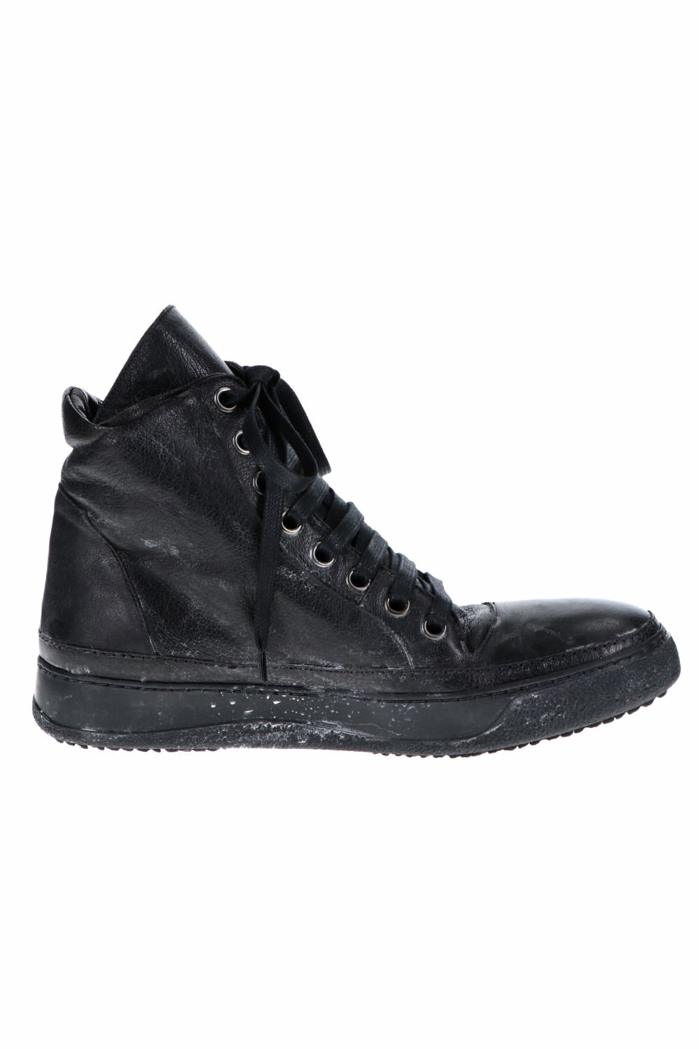 LEATHER SNEAKERS MOLDY BLACK