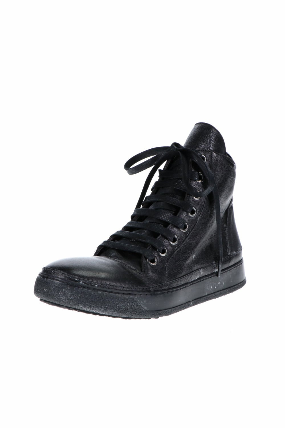 LEATHER SNEAKERS MOLDY BLACK