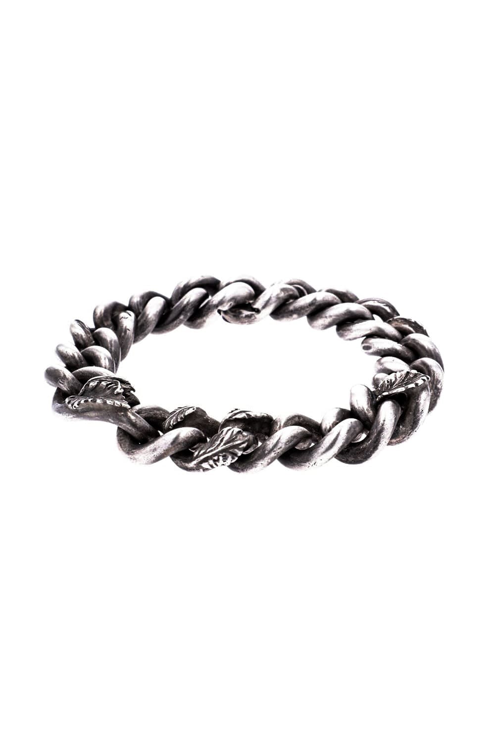 BRACELET CURB CHAIN ROSEBUD