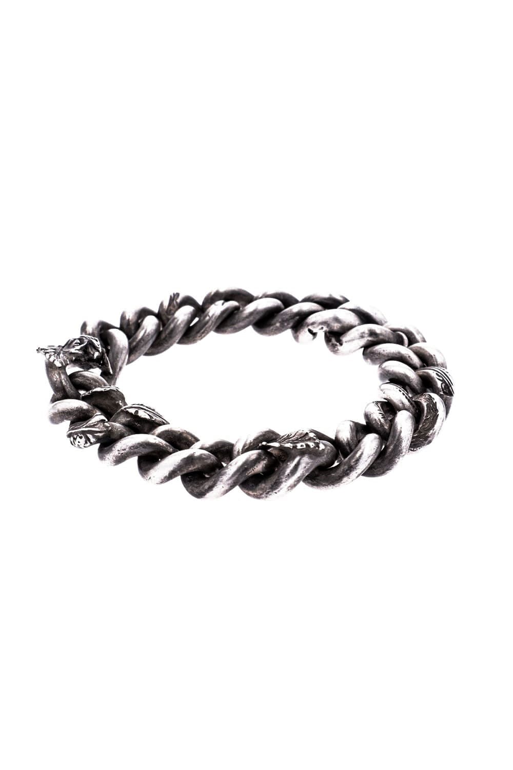 BRACELET CURB CHAIN ROSEBUD