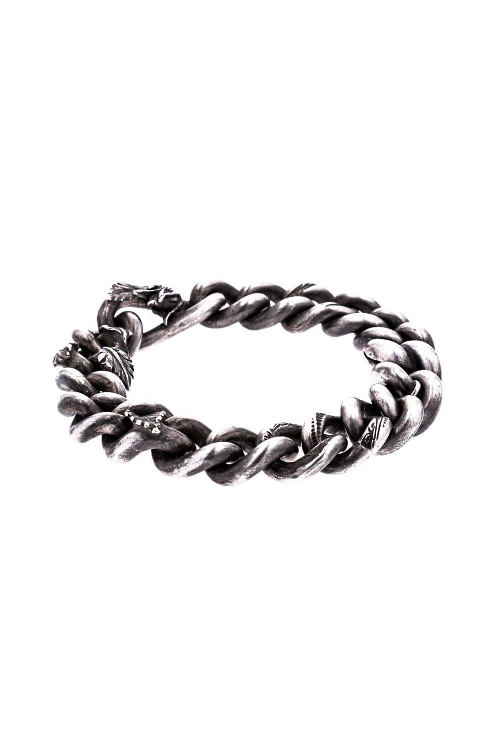 BRACELET CURB CHAIN ROSEBUD