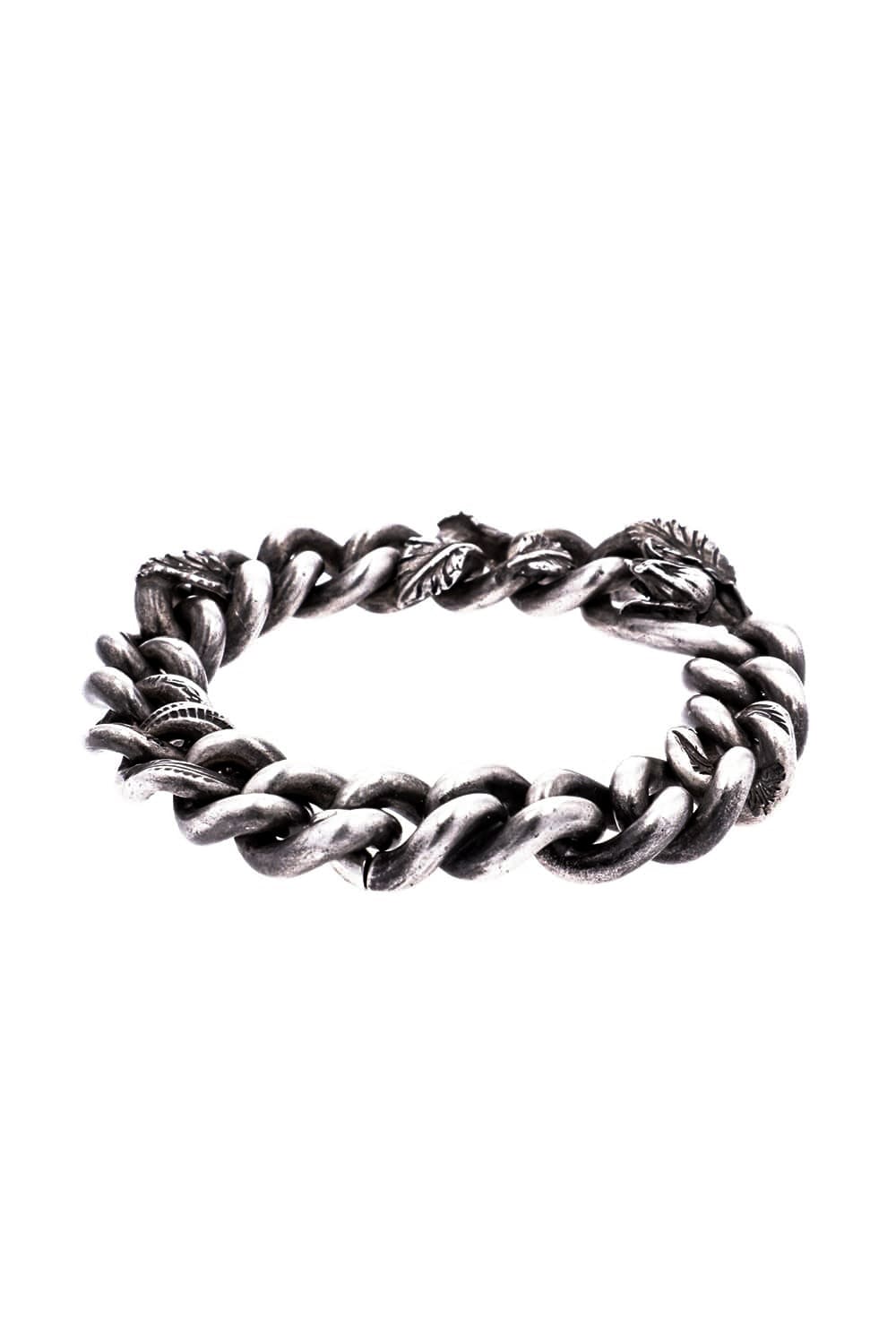 BRACELET CURB CHAIN ROSEBUD