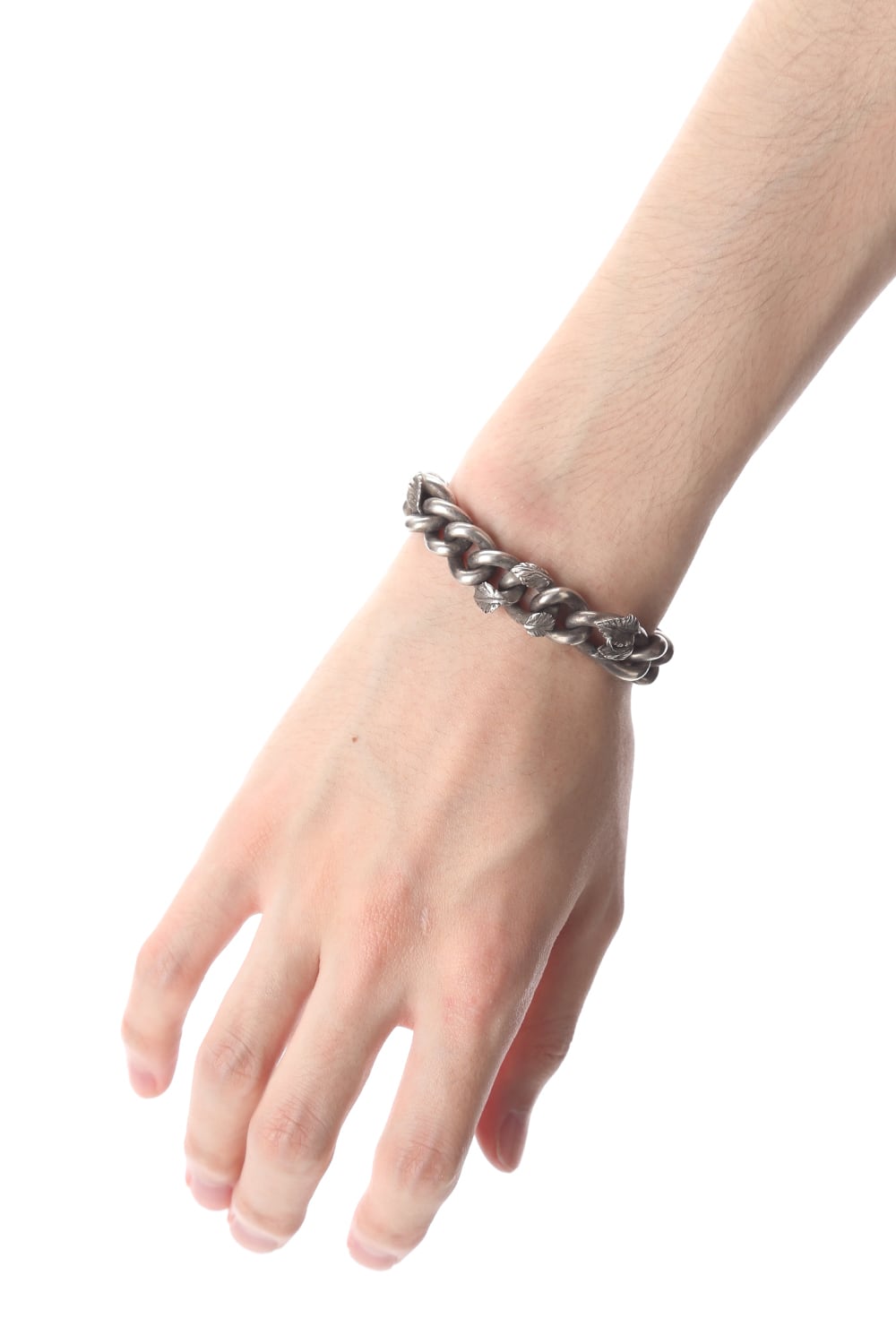 BRACELET CURB CHAIN ROSEBUD