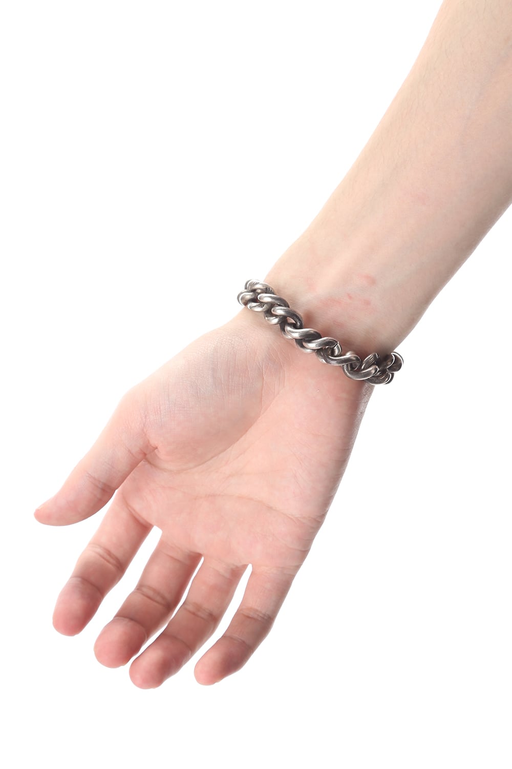 BRACELET CURB CHAIN ROSEBUD