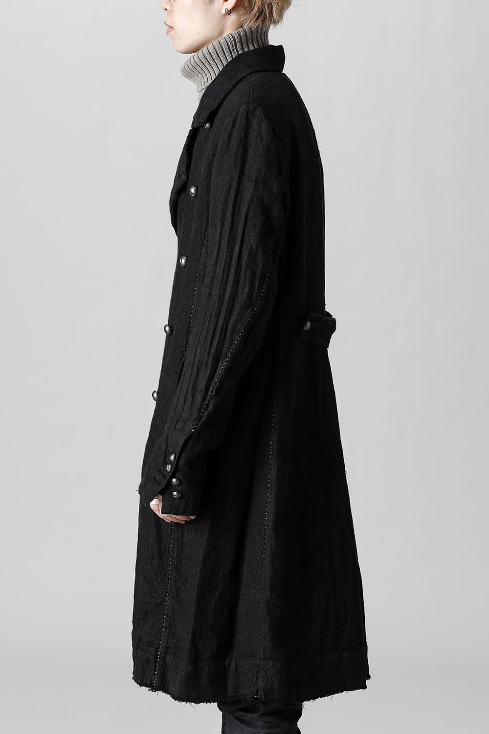 WARM WINTER LINEN TRENCH  Black