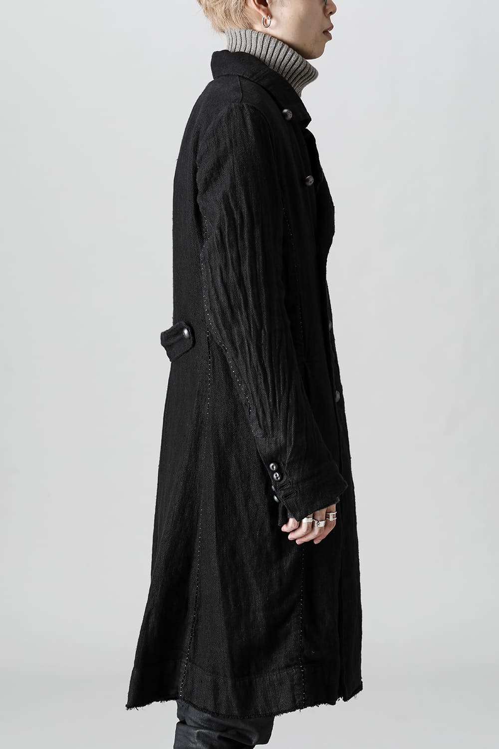 WARM WINTER LINEN TRENCH  Black