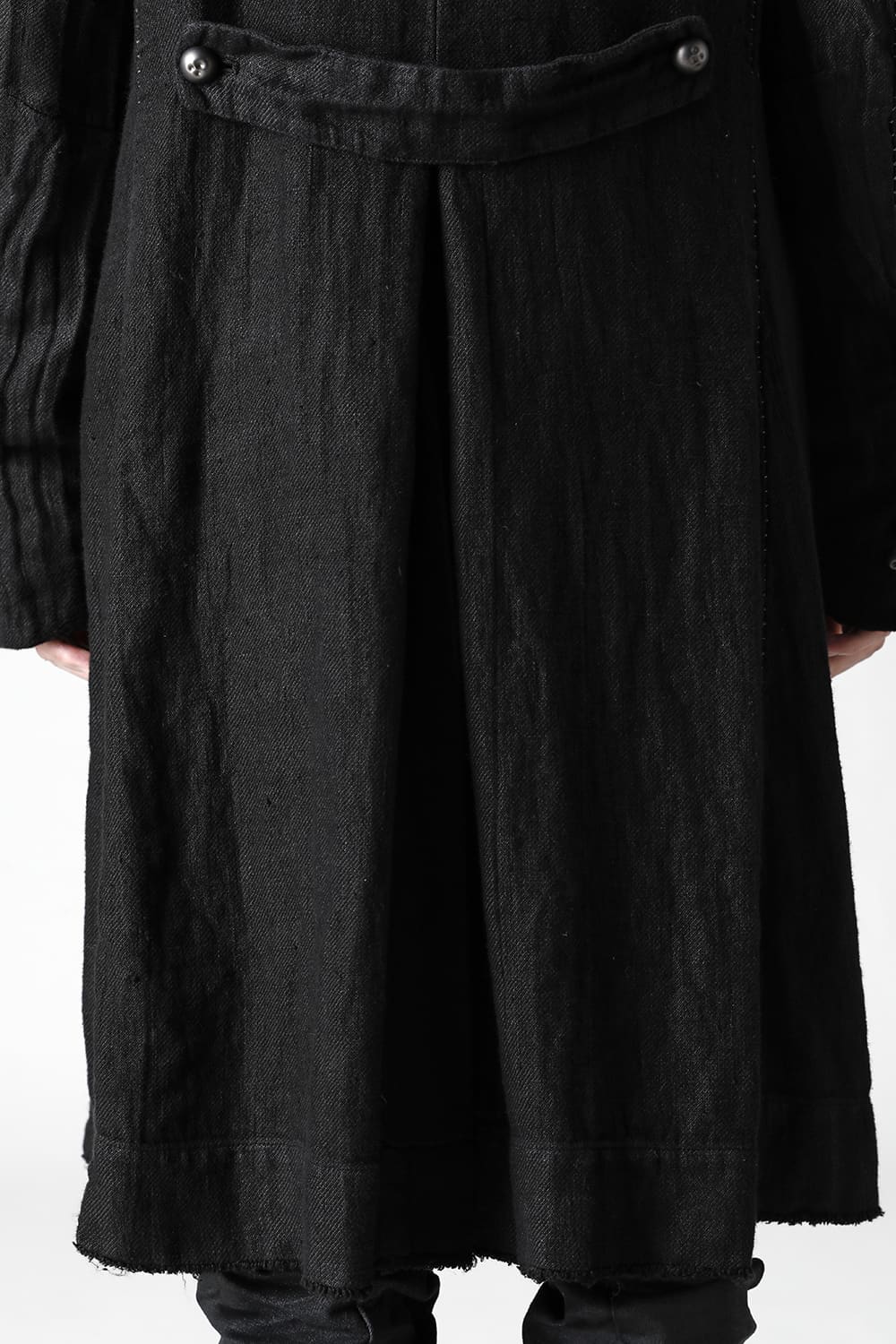 WARM WINTER LINEN TRENCH  Black