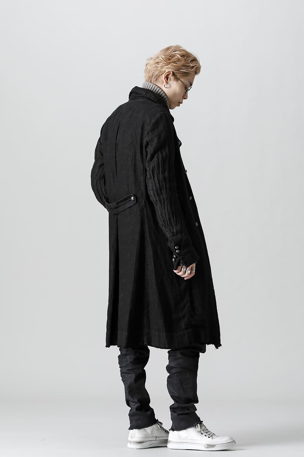 WARM WINTER LINEN TRENCH  Black