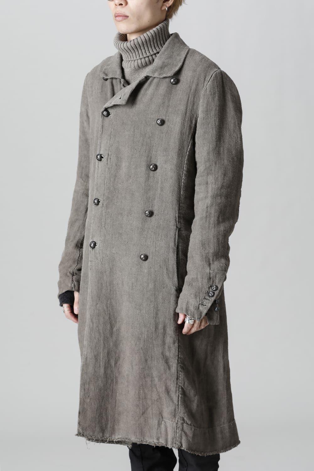 WARM WINTER LINEN TRENCH  Gravel