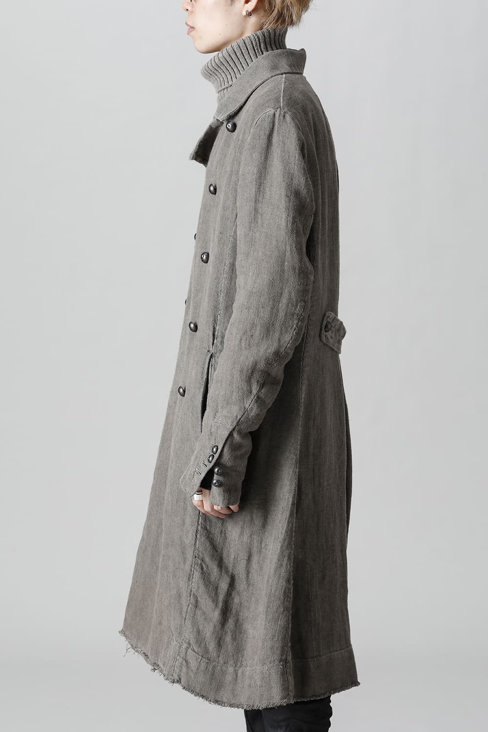 WARM WINTER LINEN TRENCH  Gravel