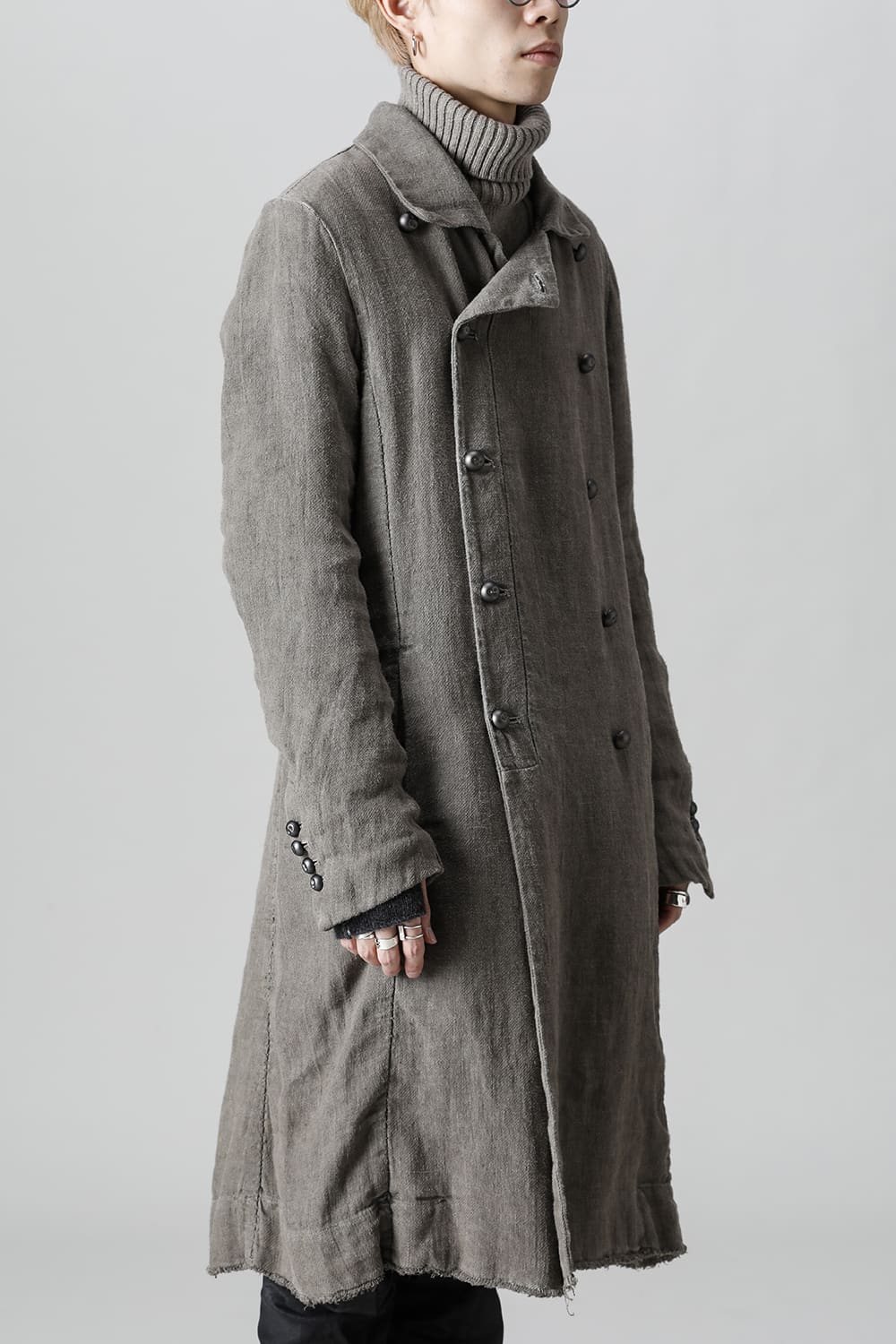 WARM WINTER LINEN TRENCH  Gravel