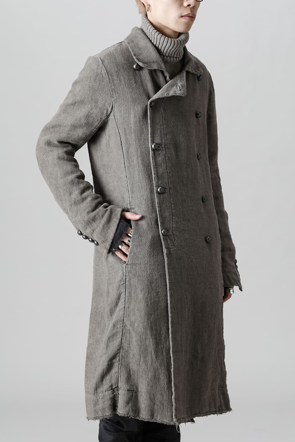 WARM WINTER LINEN TRENCH  Gravel