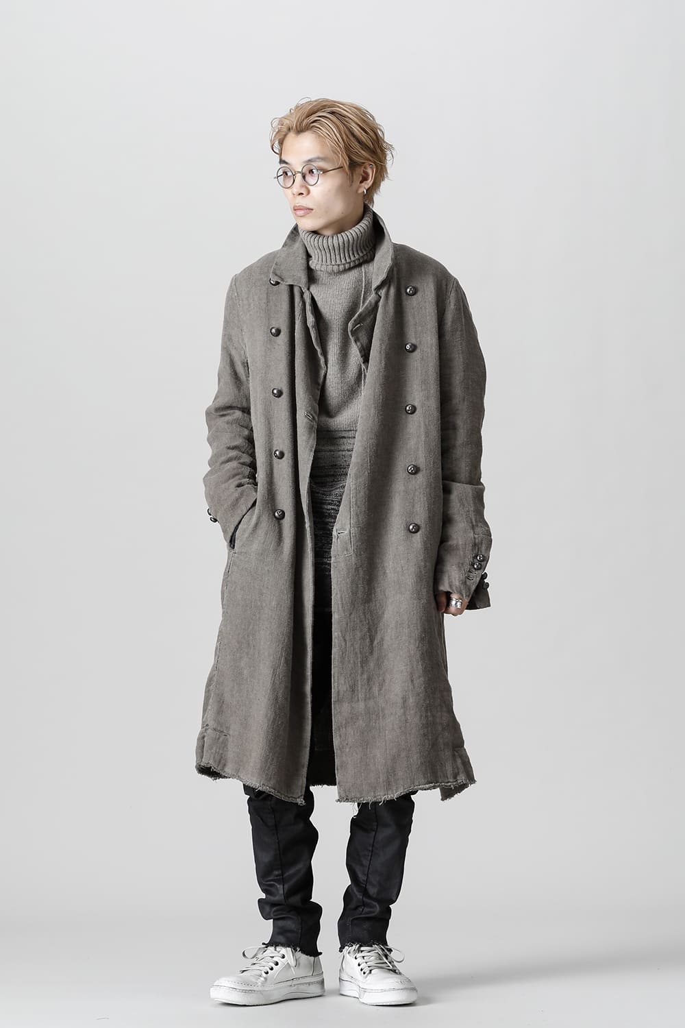 WARM WINTER LINEN TRENCH  Gravel