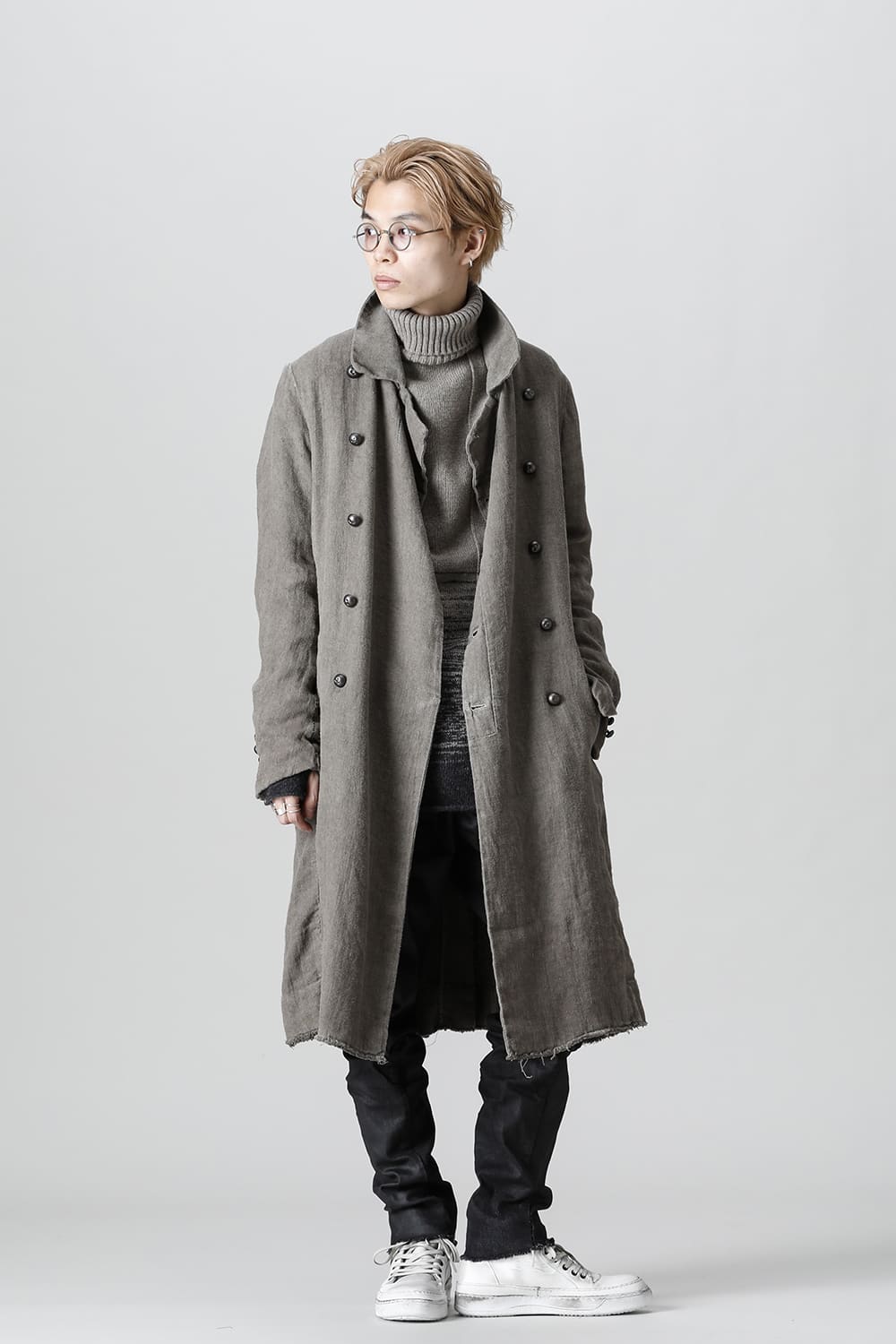 WARM WINTER LINEN TRENCH  Gravel