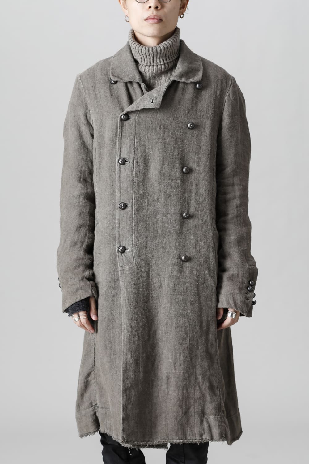 WARM WINTER LINEN TRENCH  Gravel