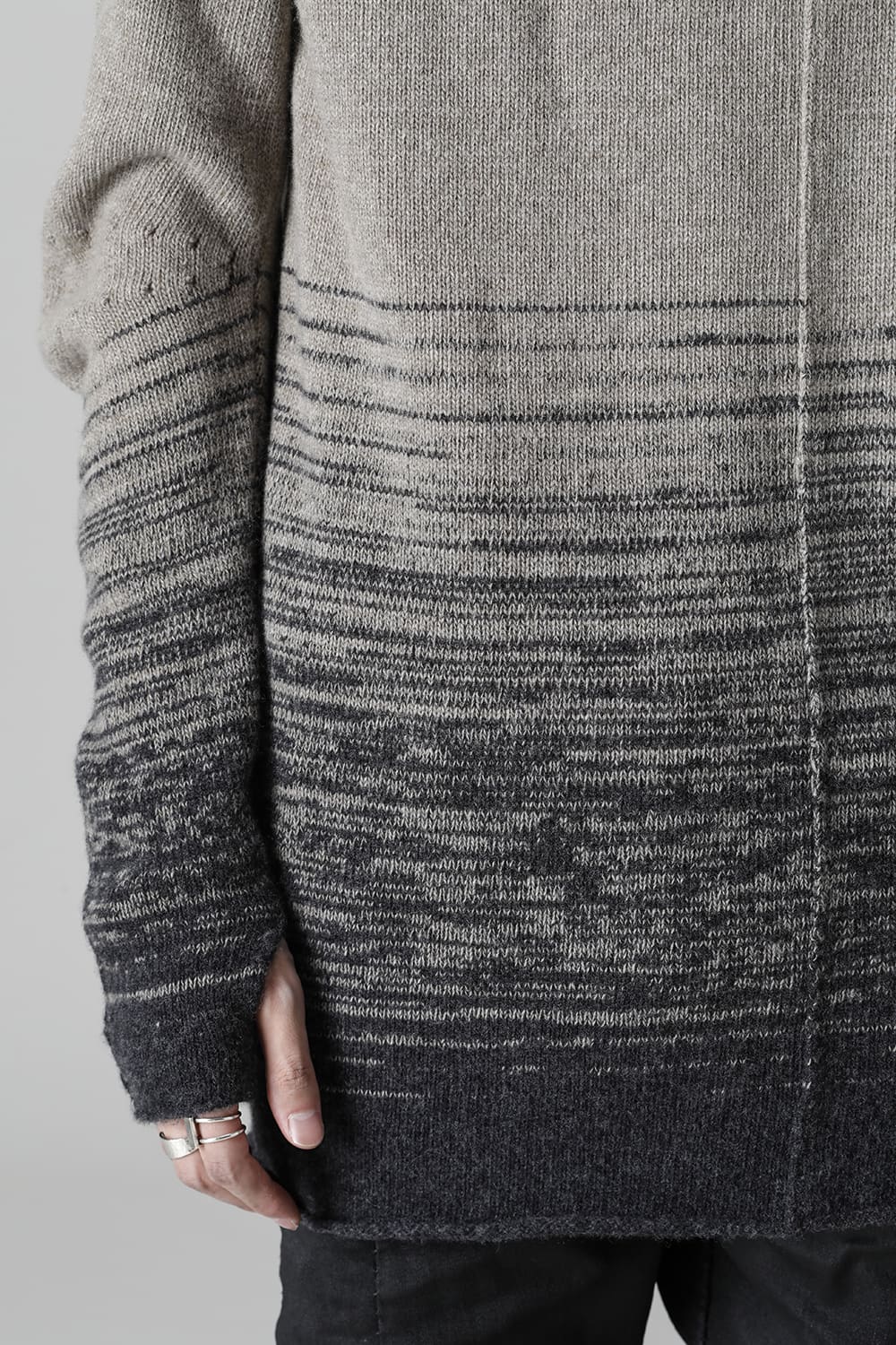 KNITTED FRONT PANEL HIGHNECK