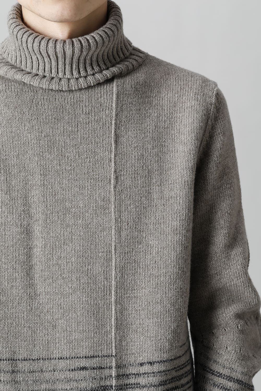 KNITTED FRONT PANEL HIGHNECK